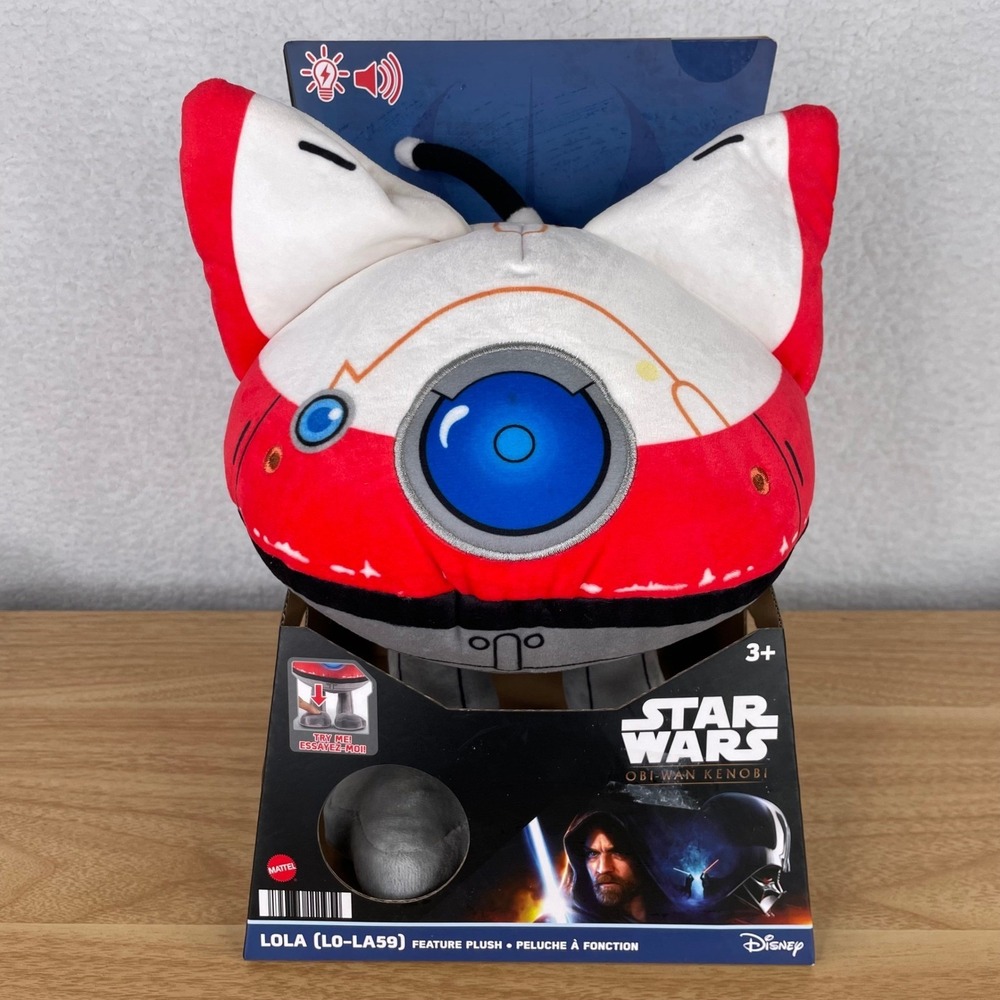 Mattel Star Wars Obi-Wan Kenobi Lola L0-LA59 Feature Plush Lights Sounds HJW19